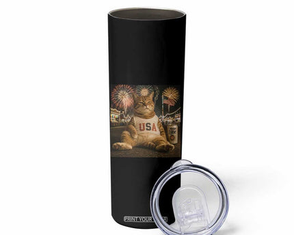 USA 250th Anniversary Statue of Liberty Skinny Tumbler The Summer USA Turned 250