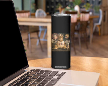 USA 250th Anniversary Statue of Liberty Skinny Tumbler The Summer USA Turned 250