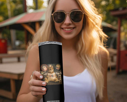 USA 250th Anniversary Statue of Liberty Skinny Tumbler The Summer USA Turned 250