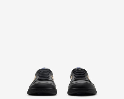 Men’s Burberry Leather Check Terrace Black Sneakers