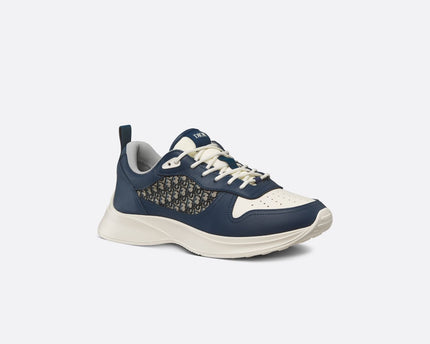 Men's Dior B25 Runner Navy Blue Cream Sneakers