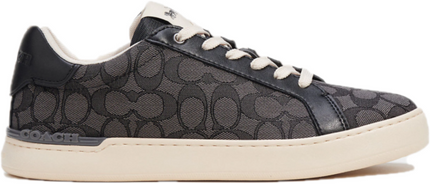 Men's Coach Clip Low-Top Skateboard Black Sneakers