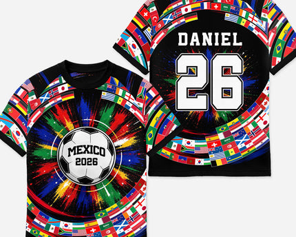 National Soccer Jersey with Name & Number - Custom Soccer Gifts