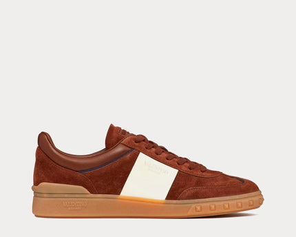 Men's Valentino Garavani Upvillage Low-Top Chocolate Sneakers