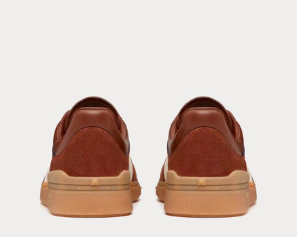 Men's Valentino Garavani Upvillage Low-Top Chocolate Sneakers