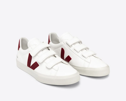 Men's Veja Recife Chromefree White Marsala Sneakers