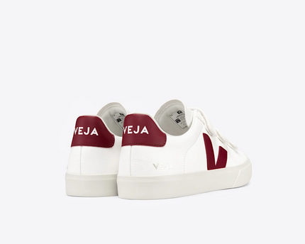 Men's Veja Recife Chromefree White Marsala Sneakers