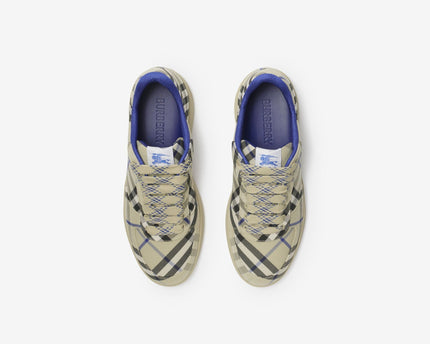 Men’s Burberry Check Terrace Lichen Sneakers