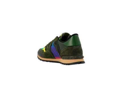 Men's Valentino Camo Rock Runners Multicolor Sneakers