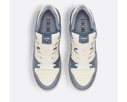 Men's Dior B57 Low-Top Blue and Cream Sneakers